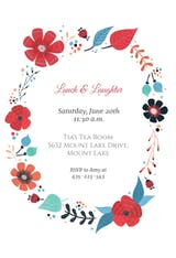 Flower Chain - Printable Party Invitation